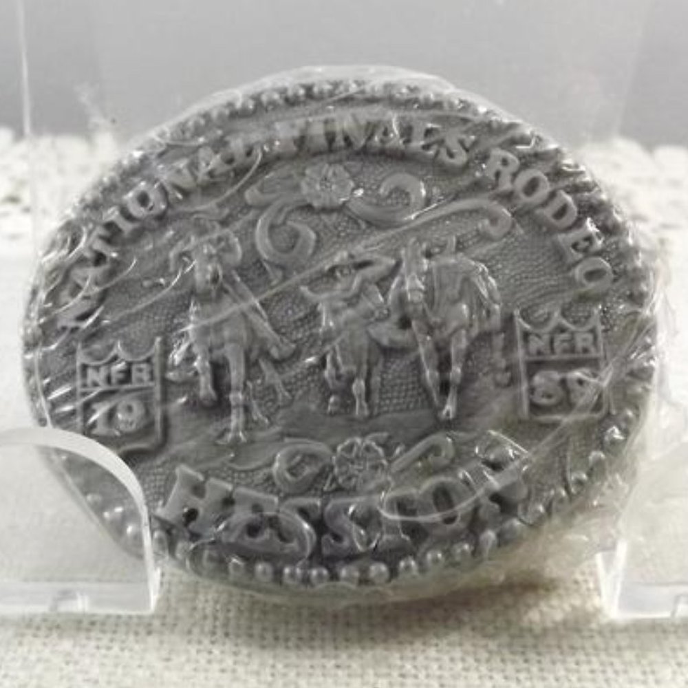 Miniature NFR 1989 Hesston Belt Buckle